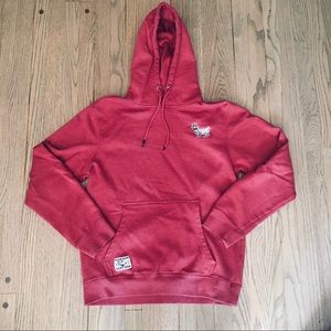Goat USA red long sleeve sweatshirt hoodie sz M
